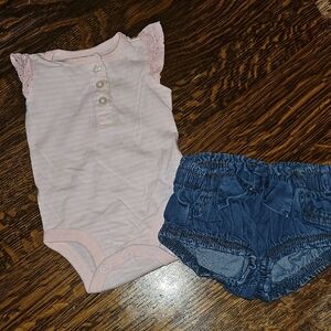 Carter's Pink and Blue Diaper Cover Set